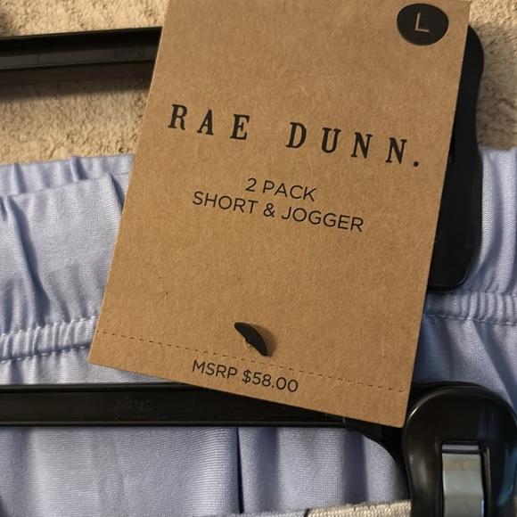 Rae Dunn 2 Piece Shorts & Jogger(Waist 34”
Length 12”Waist 34”Inseam 28”) - Picture 2 of 7